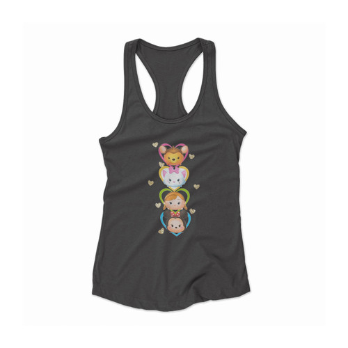 Tsum Tsum Tsum Tsum Character Love Women Racerback Tank Top