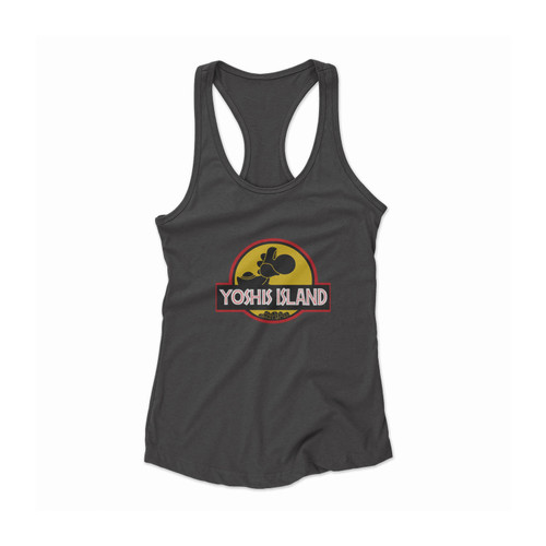 Yoshis Rex Mario Island Women Racerback Tank Top