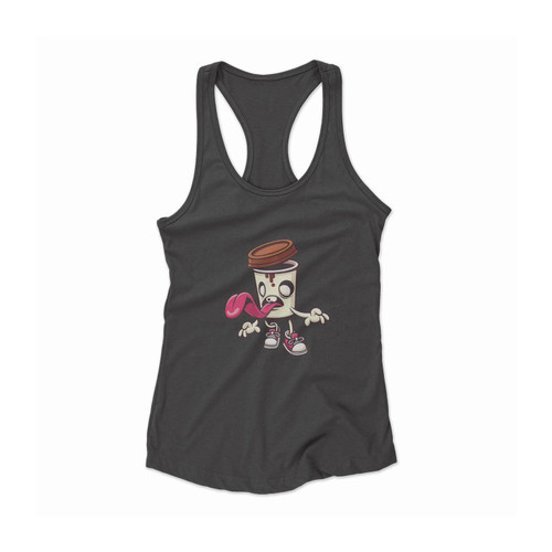 Zombie Coffee Women Racerback Tank Top