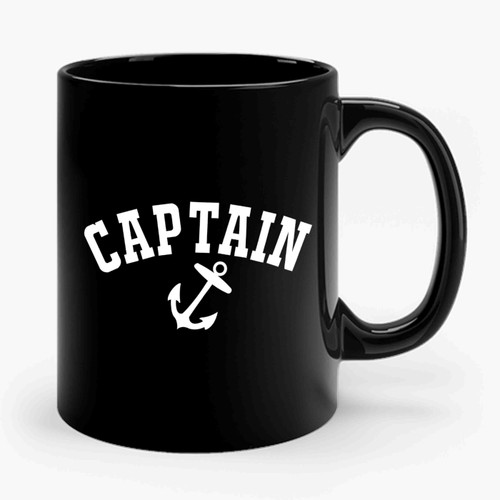 Captain Nautical Anchor Captain Sailor Sailing Boating Ceramic Mug