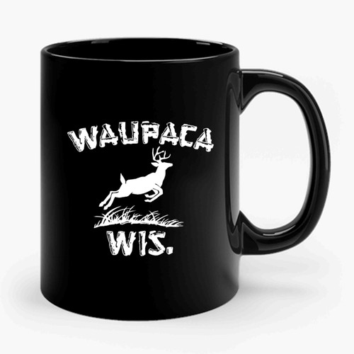Waupaca Wis Stranger Things 2 Art Ceramic Mug