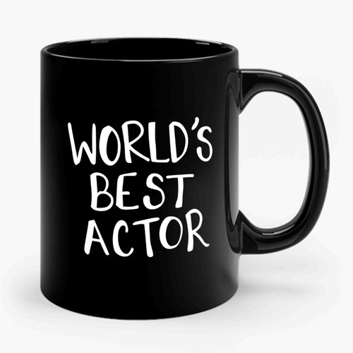 World's Best Actor Film Cast & Crew Filmmaker Gift 1 Funny Ceramic Mug