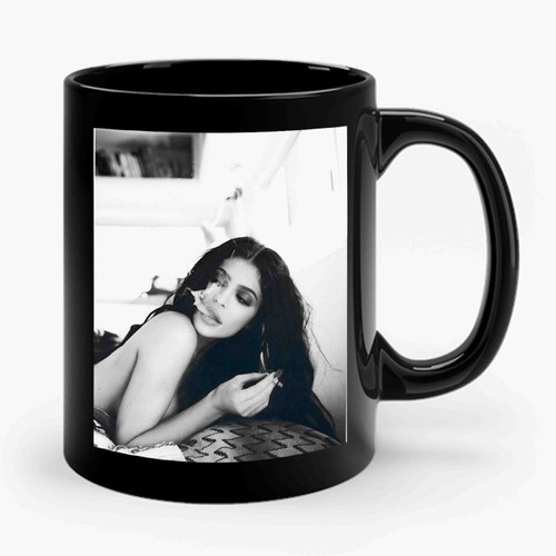 Kylie Jenner Smoking 1 Art Style Ceramic Mug