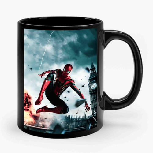 Spiderman Far From Home 1 Art Retro Ceramic Mug