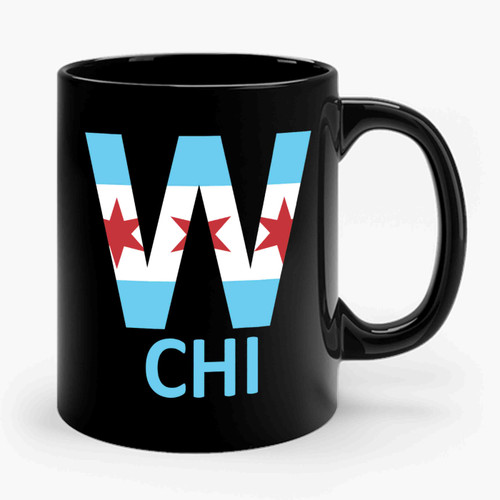 Chicago Cubs Win Chicago Flag Postseason Ceramic Mug