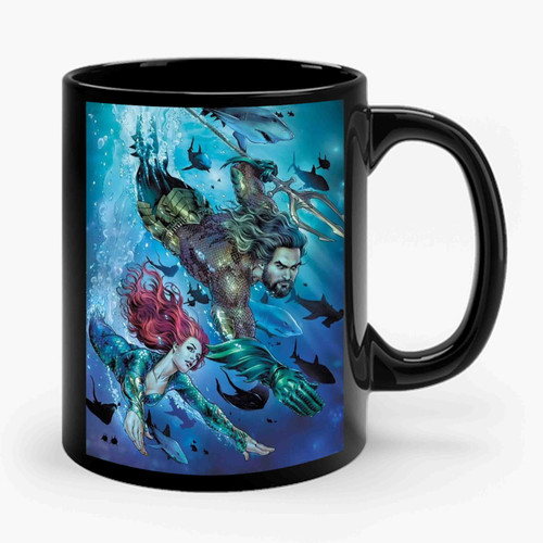 Aquaman Jason Momoa 1 Vintage Retro Design Ceramic Mug