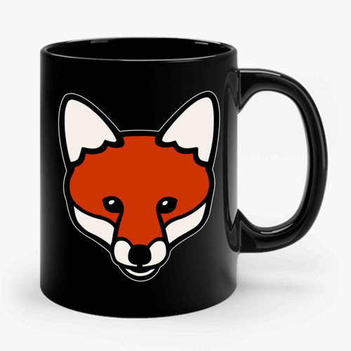 Fox 2 Simple Retro Design Ceramic Mug