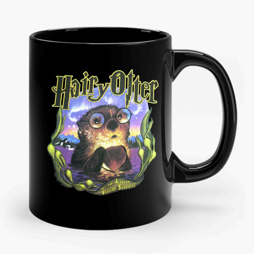 hairy otter harry potter parody 1 Vintage Retro Ceramic Mug