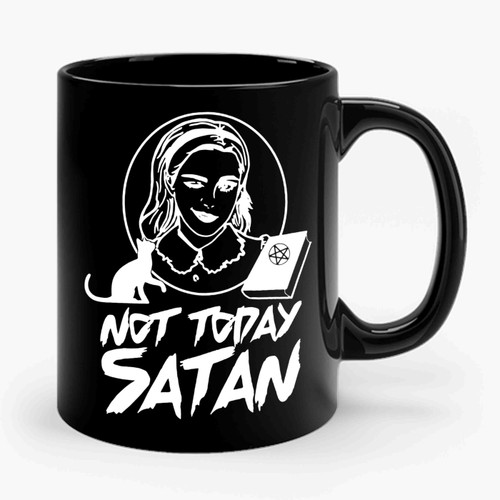 Not Today Satan 1 Vintage Retro Style Ceramic Mug