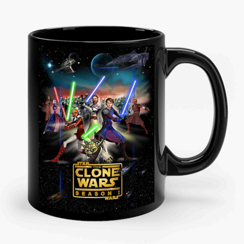 Star Wars The Clone Wars 2 Simple Art Style Ceramic Mug