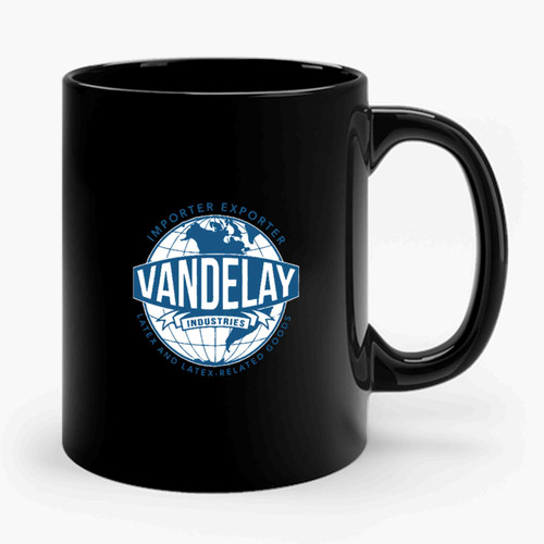 Vandelay Industries 2 Simple Retro Ceramic Mug