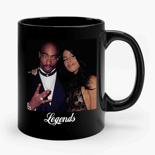 2pac And Aaliyah Legends Ceramic Mug