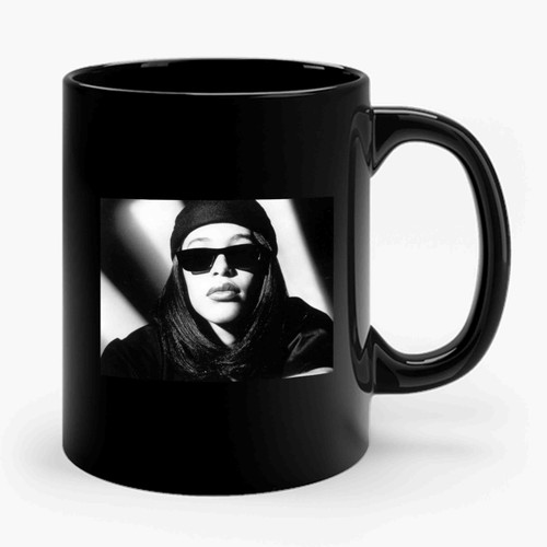 Aaliyah Sunglasses Are You That Somebody Rock The Boat Ceramic Mug