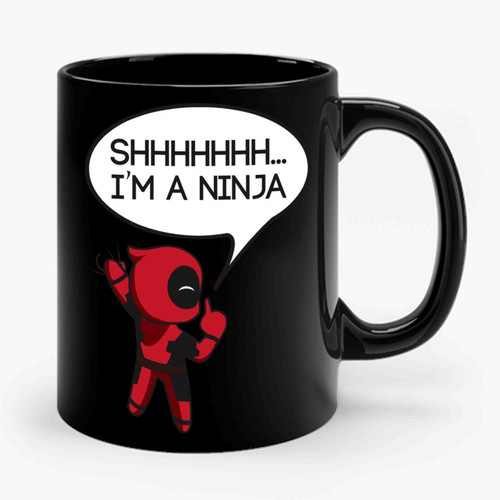 Awesome Deadpool Inspired Sneaky Ninja Ceramic Mug