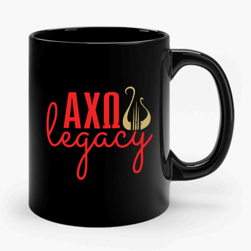 Axo Alpha Chi Omega Legacy Funny Symbol Ceramic Mug