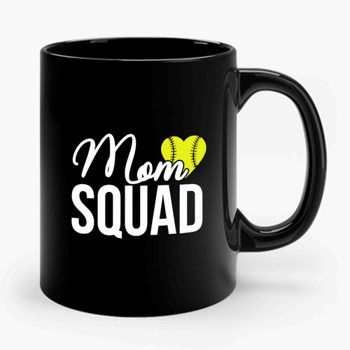 Baseball Mom Mom Squad Ceramic Mug
