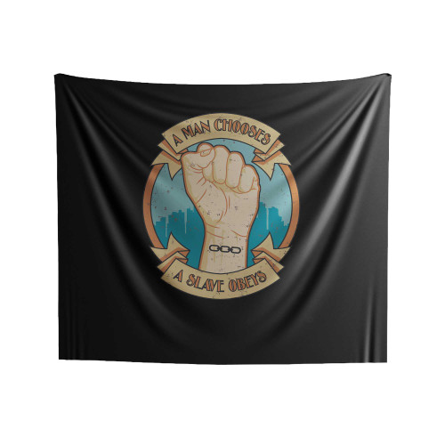 A Man Chooses A Slave Obeys B Indoor Wall Tapestries