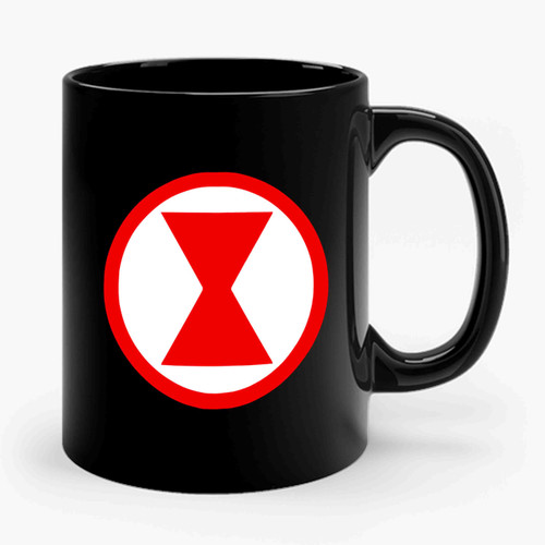 Black Widow Logo Avengers Ceramic Mug