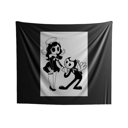 Alice Angel And Bendy Demon Indoor Wall Tapestries