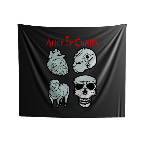 Alice In Chains Symbols Indoor Wall Tapestries