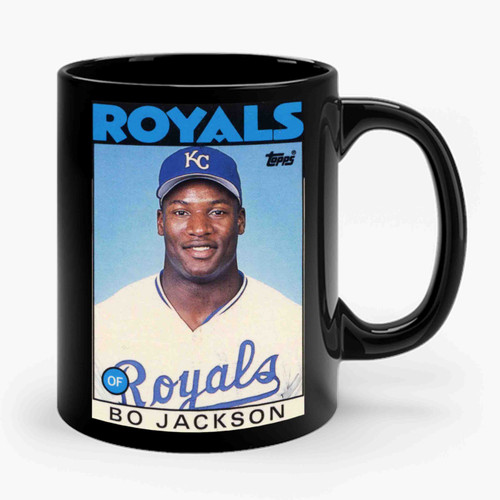 Bo Jackson Kansas City Royals Baseball Card Ceramic Mug