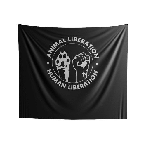 Animal Human Liberation Indoor Wall Tapestries