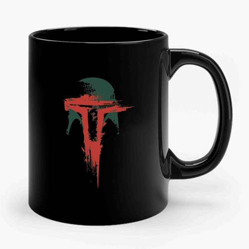 Bounty Hunter Boba Fett Blood Grunge Star Wars Funny Ceramic Mug
