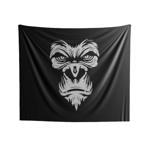 Ape Face Indoor Wall Tapestries