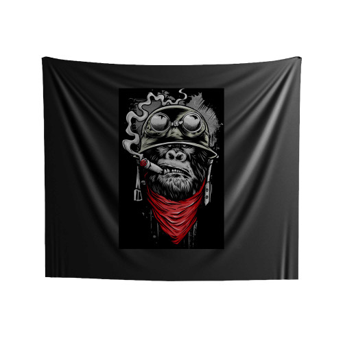 Ape Of Duty Gorilla Warfare Funny Indoor Wall Tapestries