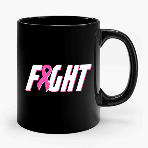 Breast Cancer Awareness Fight Club Ceramic Mug