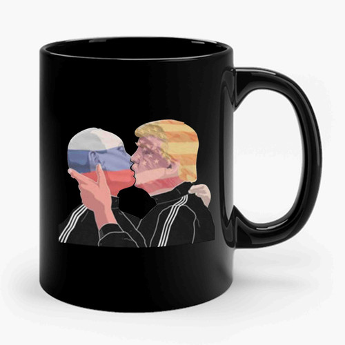 Bromance Putin And Trump Political Ceramic Mug