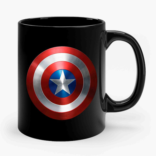 Captain America Inspired Ceramic Mug