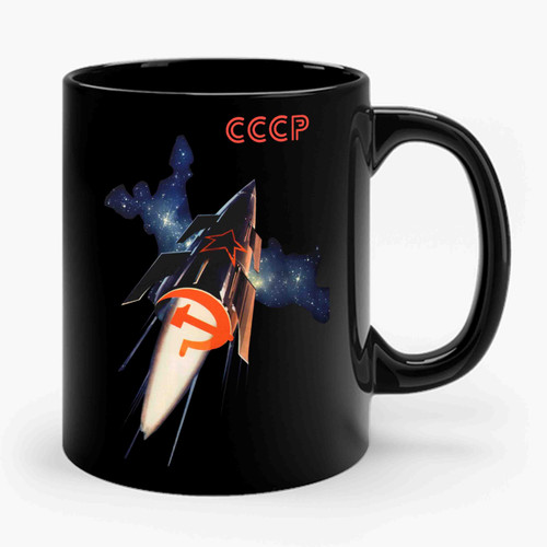 Cccp Space Race Soviet Propaganda Ceramic Mug