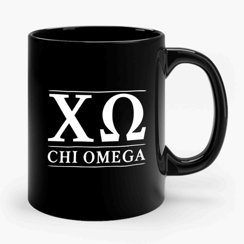 Chi Omega Logo Ceramic Mug