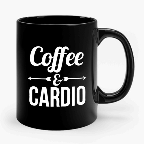 Coffee And Cardio Caffeine Lovers Ceramic Mug