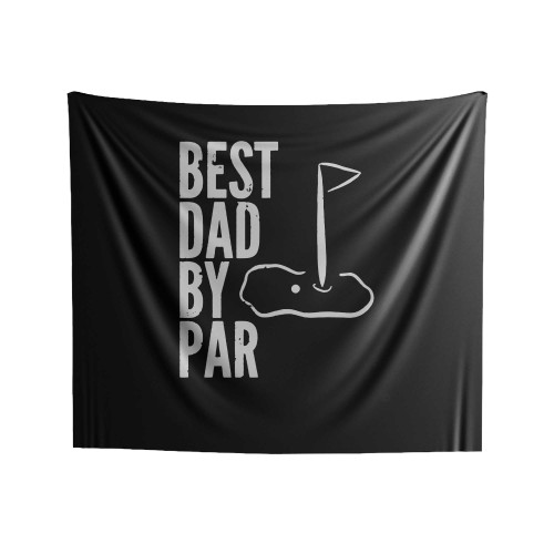 Best Dad By Par Indoor Wall Tapestries