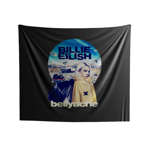 Billie Eilish Bellyache Pose Indoor Wall Tapestries