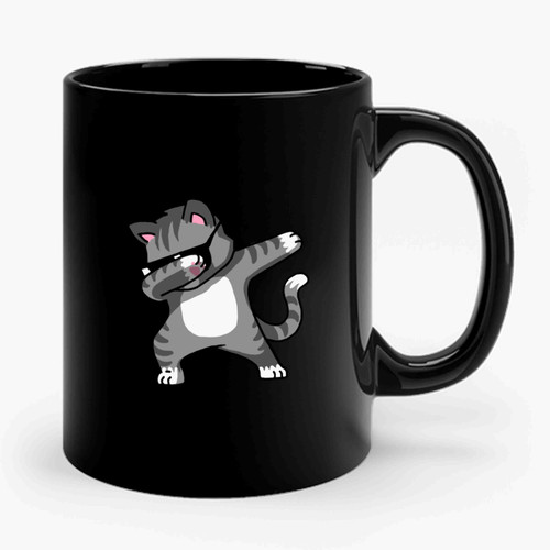 Dabbing Cat Funny Ceramic Mug