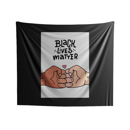Black Lives Matter Love Indoor Wall Tapestries