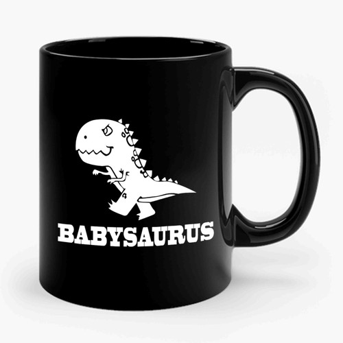 Daddysaurus & Babysaurus Matching Daddy And Baby Fathers Day Present 2 Ceramic Mug