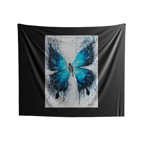 Blue Butterfly Painting Art Indoor Wall Tapestries