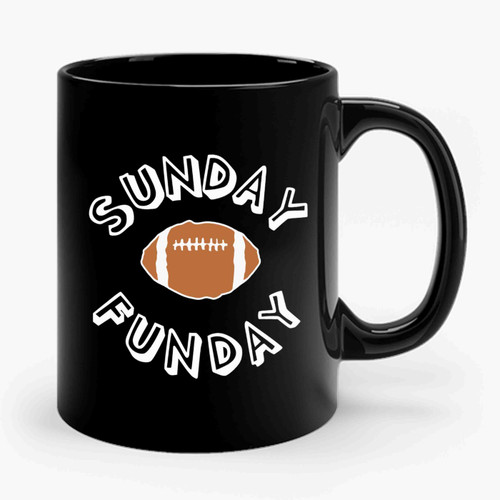 Denver Broncost Sunday Funday Football Ceramic Mug