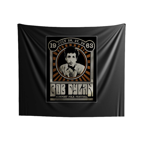 Bob Dylan Inspired 1963 Newport Folk Festival Indoor Wall Tapestries
