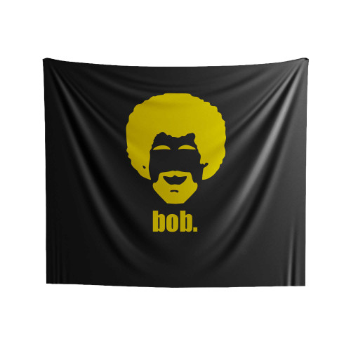 Bob Ross Silhouette Indoor Wall Tapestries