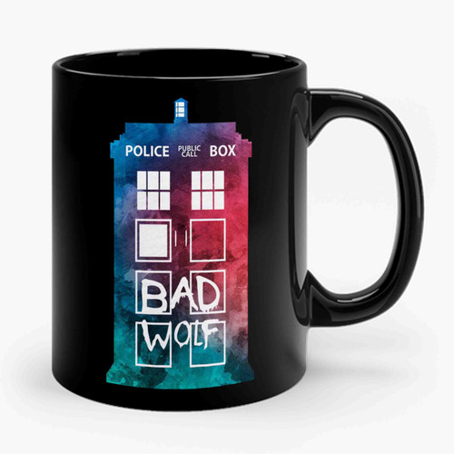 Doctor Who Tardis Bad Wolf Ceramic Mug