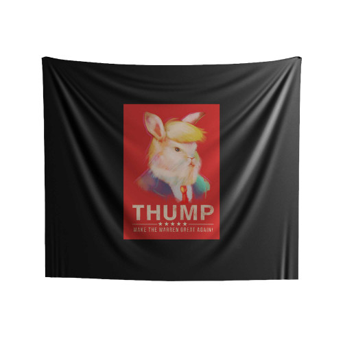 Bunny Donald Trump Parody Donald Thump Indoor Wall Tapestries