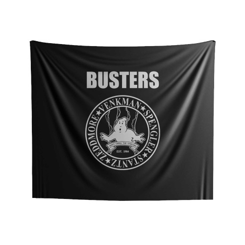 Buster Dont Cross The Streams Indoor Wall Tapestries