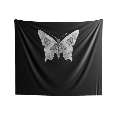 Butterfly Skull Indoor Wall Tapestries