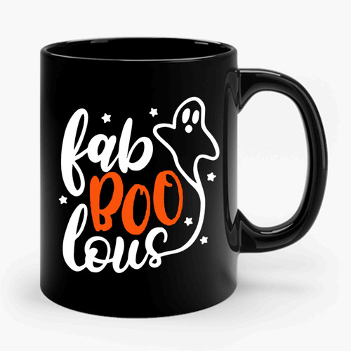 Fab Boo Lous Ghost Halloween Ceramic Mug