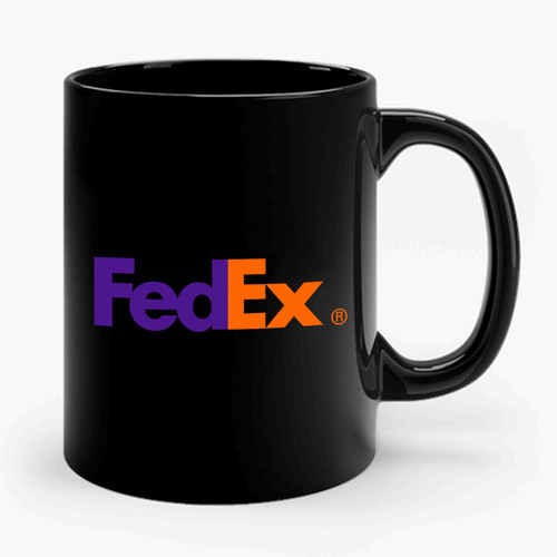 Fedex Logo With Purple And Orange Color Ceramic Mug